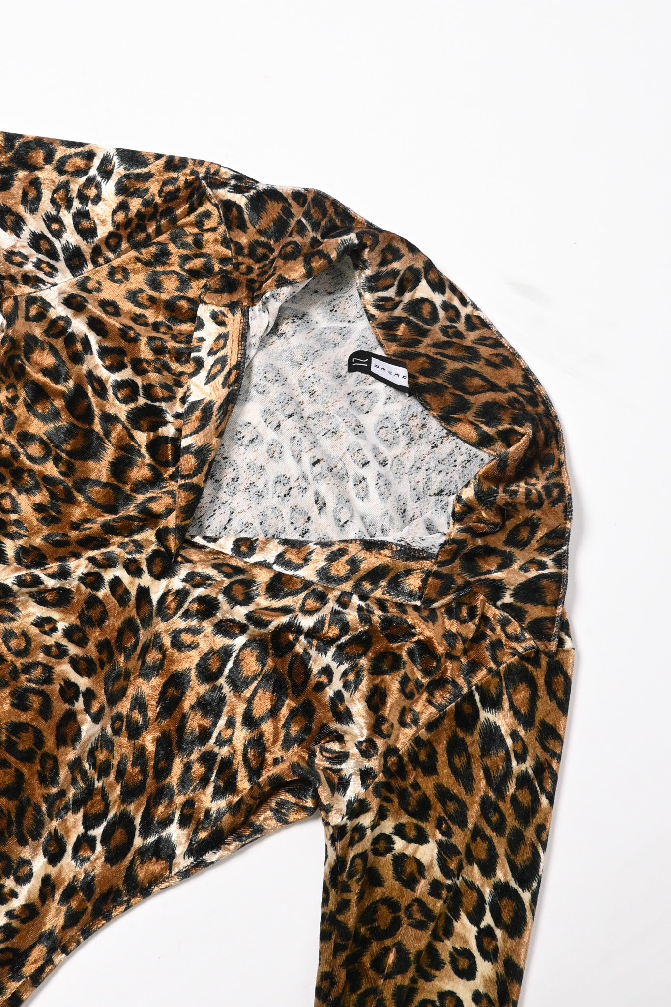 Vintage Cheetah print velvet top