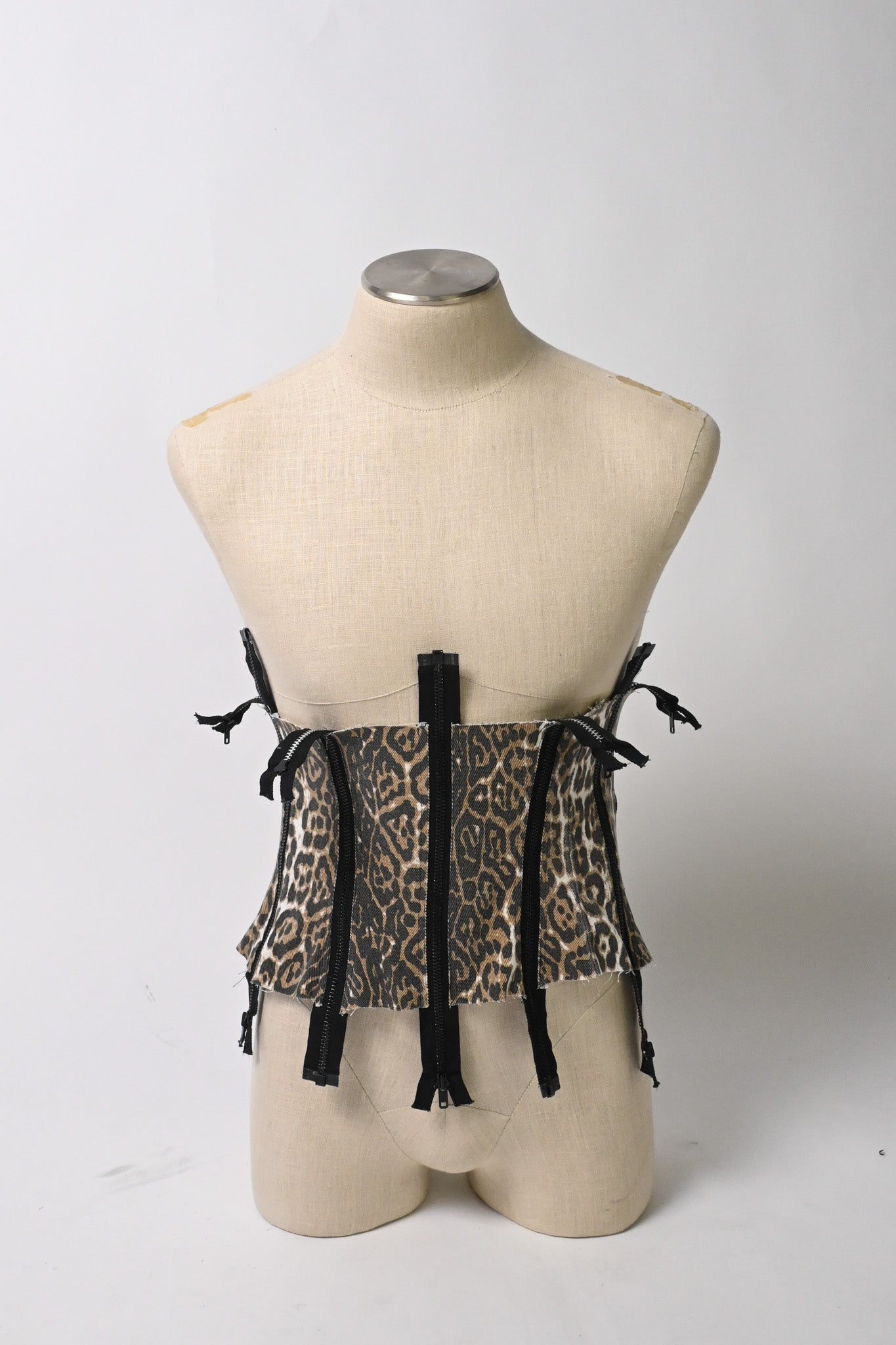 Cheetah print zip belt (find this at Friends Museum)
