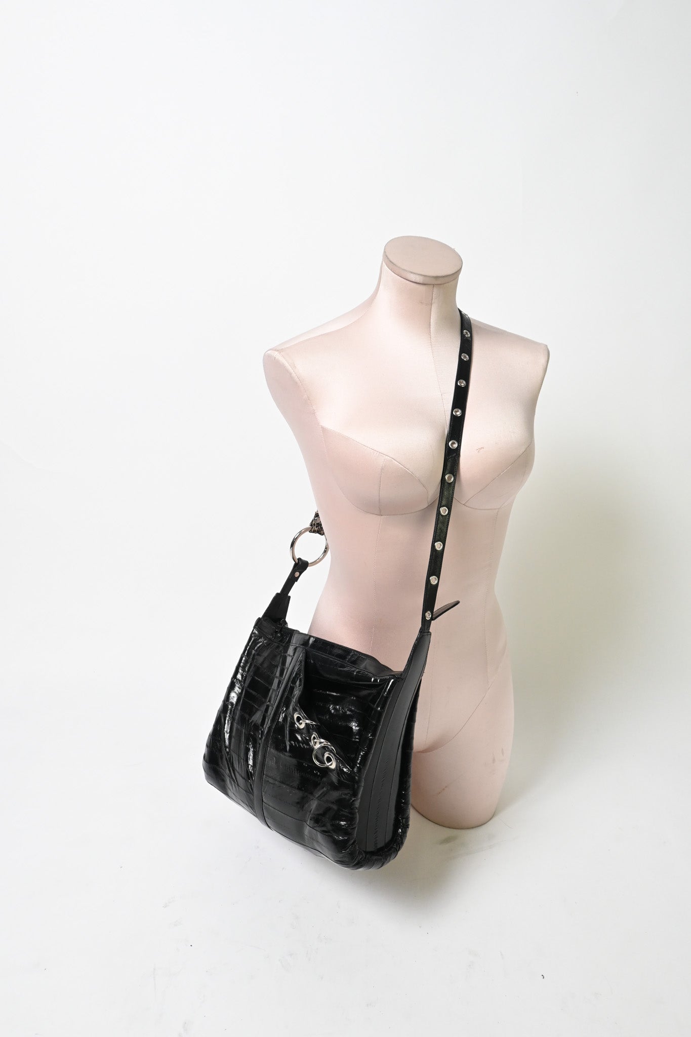 Eel skin bag