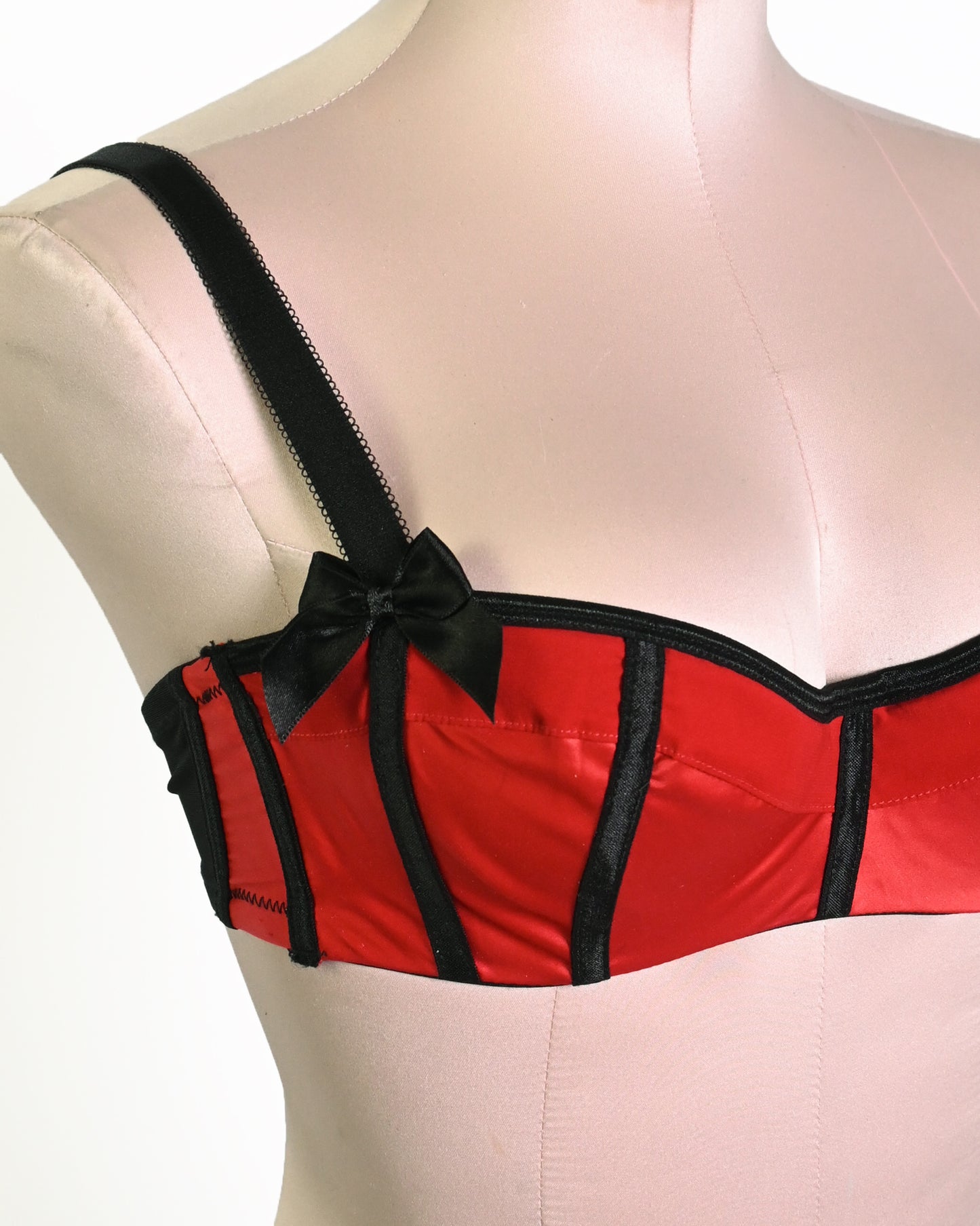 Red satin set XS