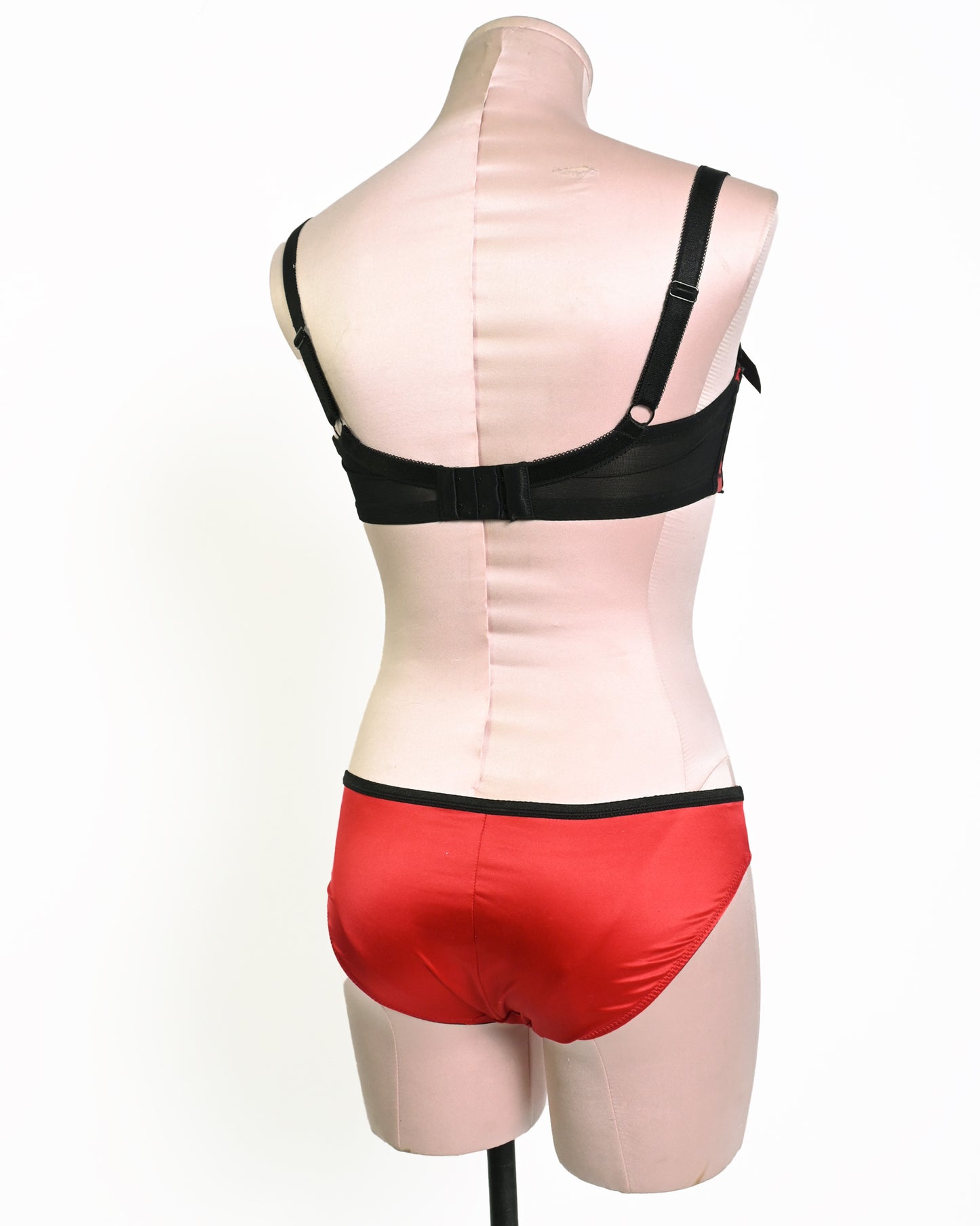 Red satin set XS