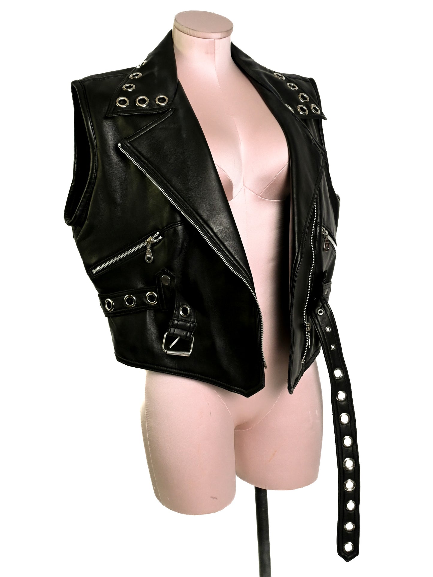 Vegan leather vest