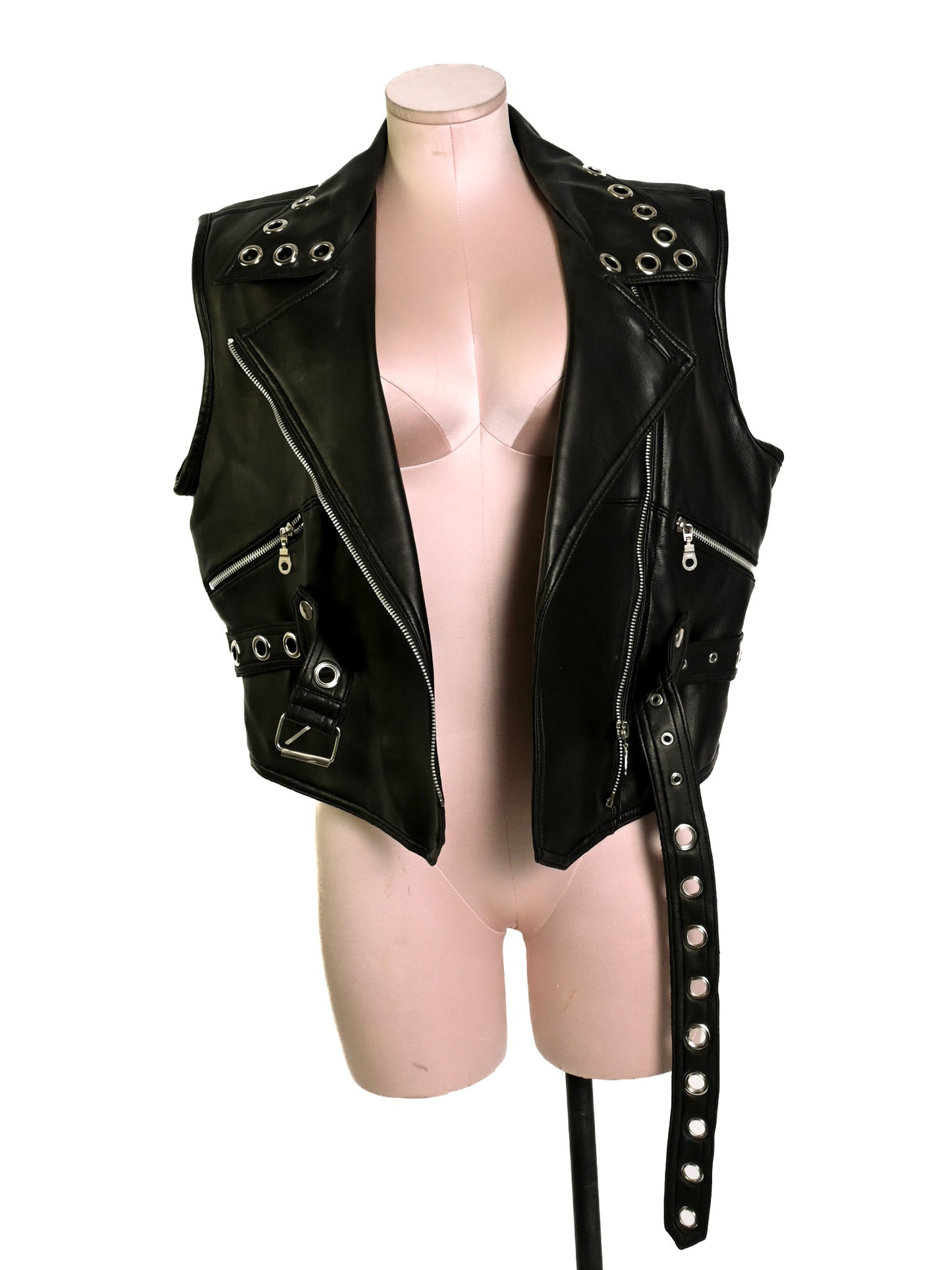 Vegan leather vest