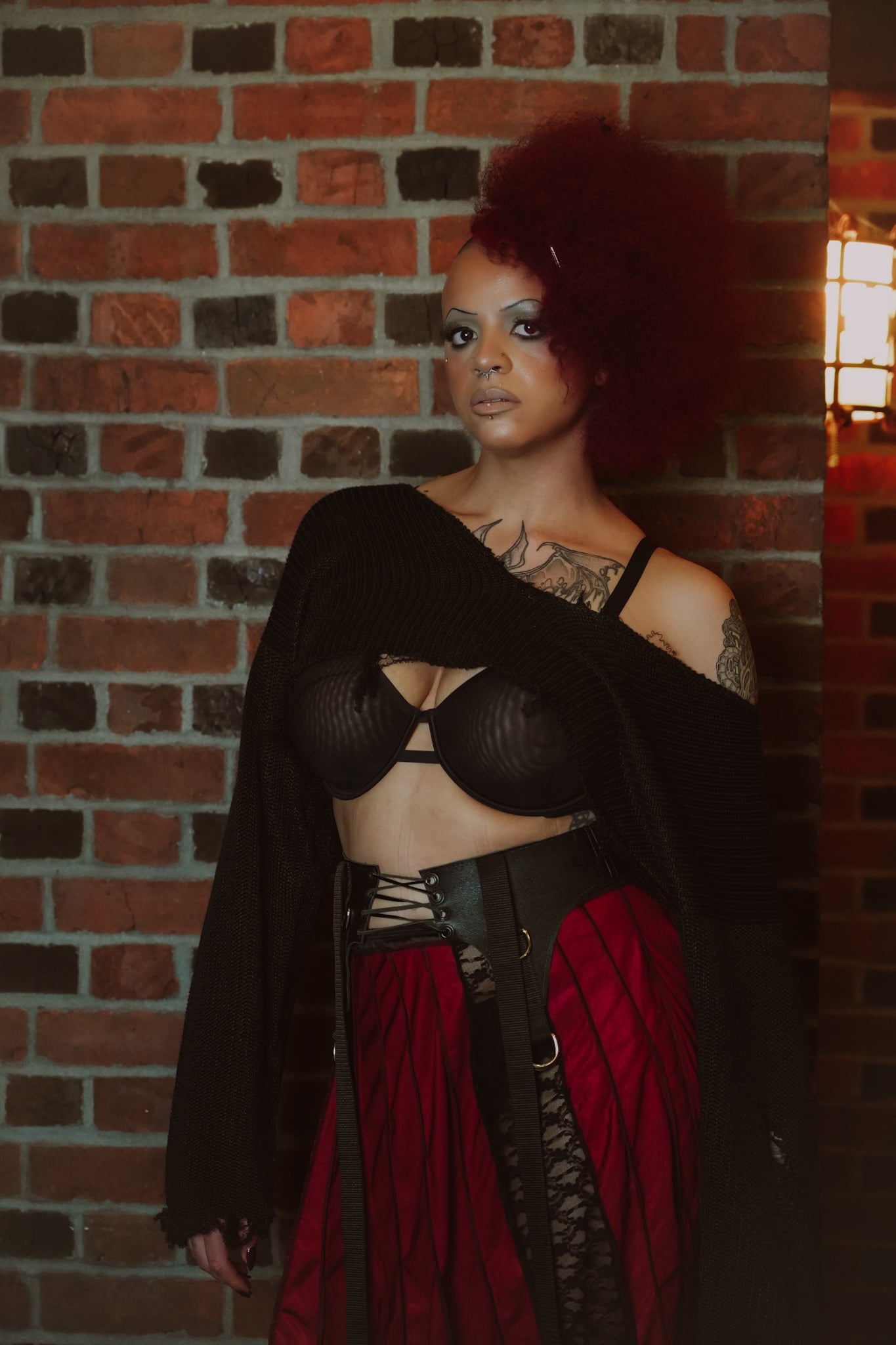 Leather and Denim Garter Belt Accessories (multiple sizes)