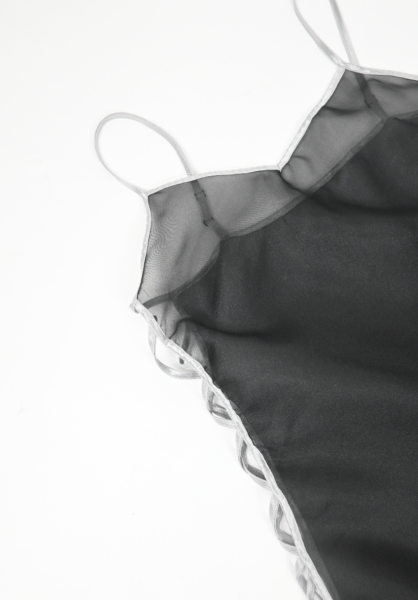 VANILLAAIDAY'S Sheer black XX dress