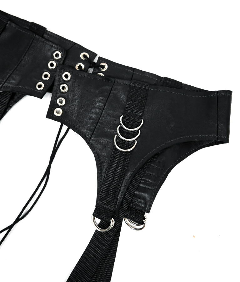 Leather and Denim Garter Belt Accessories (multiple sizes)