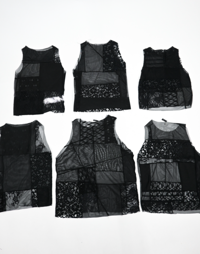 Sheer Lace Tank top (bleach proof) multiple sizes