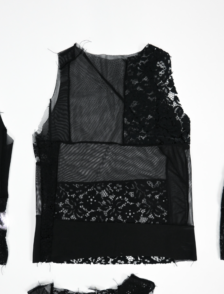 Sheer Lace Tank top (bleach proof) multiple sizes
