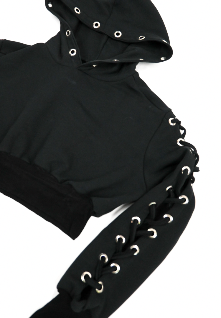 JACKIE'S Fleece Lace-Up Arm hoodie (multiple sizes)