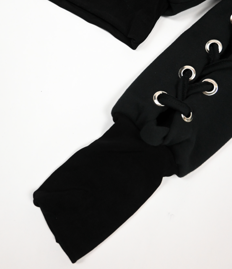 JACKIE'S Fleece Lace-Up Arm hoodie (multiple sizes)