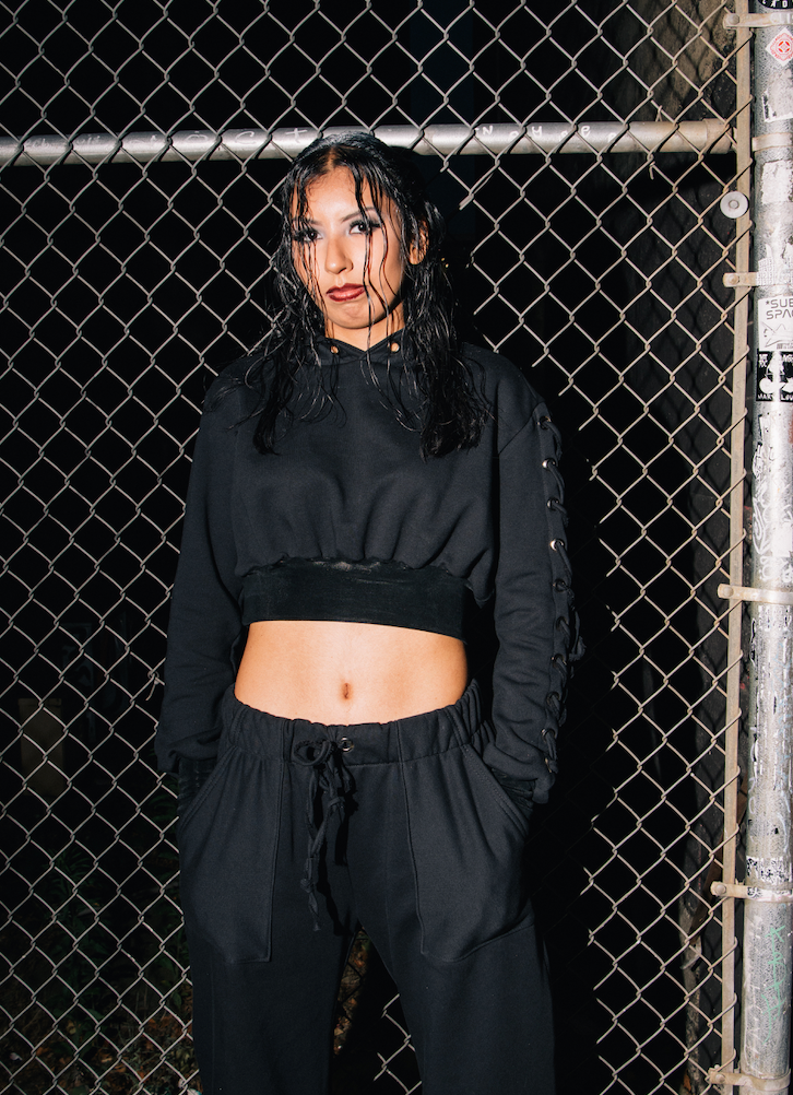 JACKIE'S Fleece Lace-Up Arm hoodie (multiple sizes)