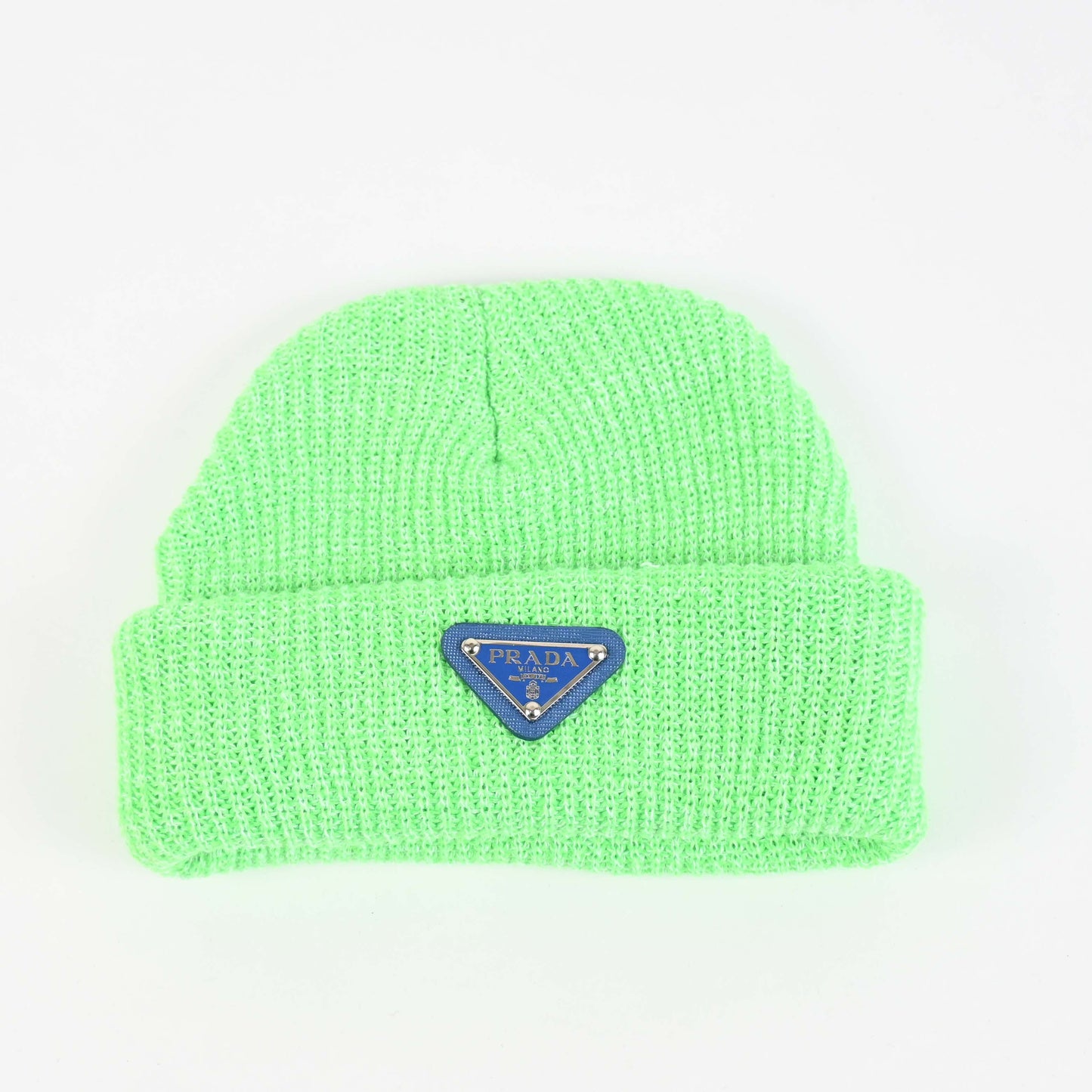 Lime Green Rib style beanie