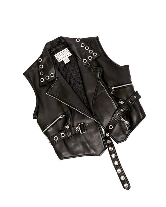 Vegan leather vest