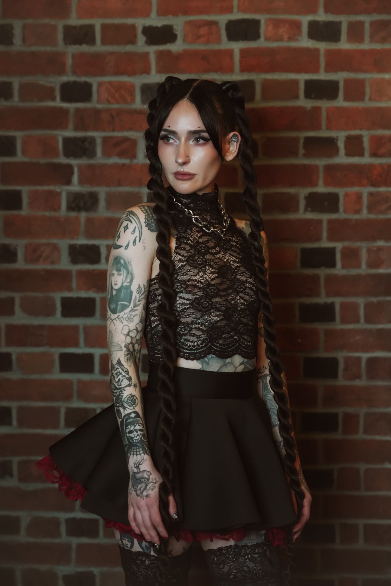 IONA'S Lace Mock neck tank top (multiple sizes available)