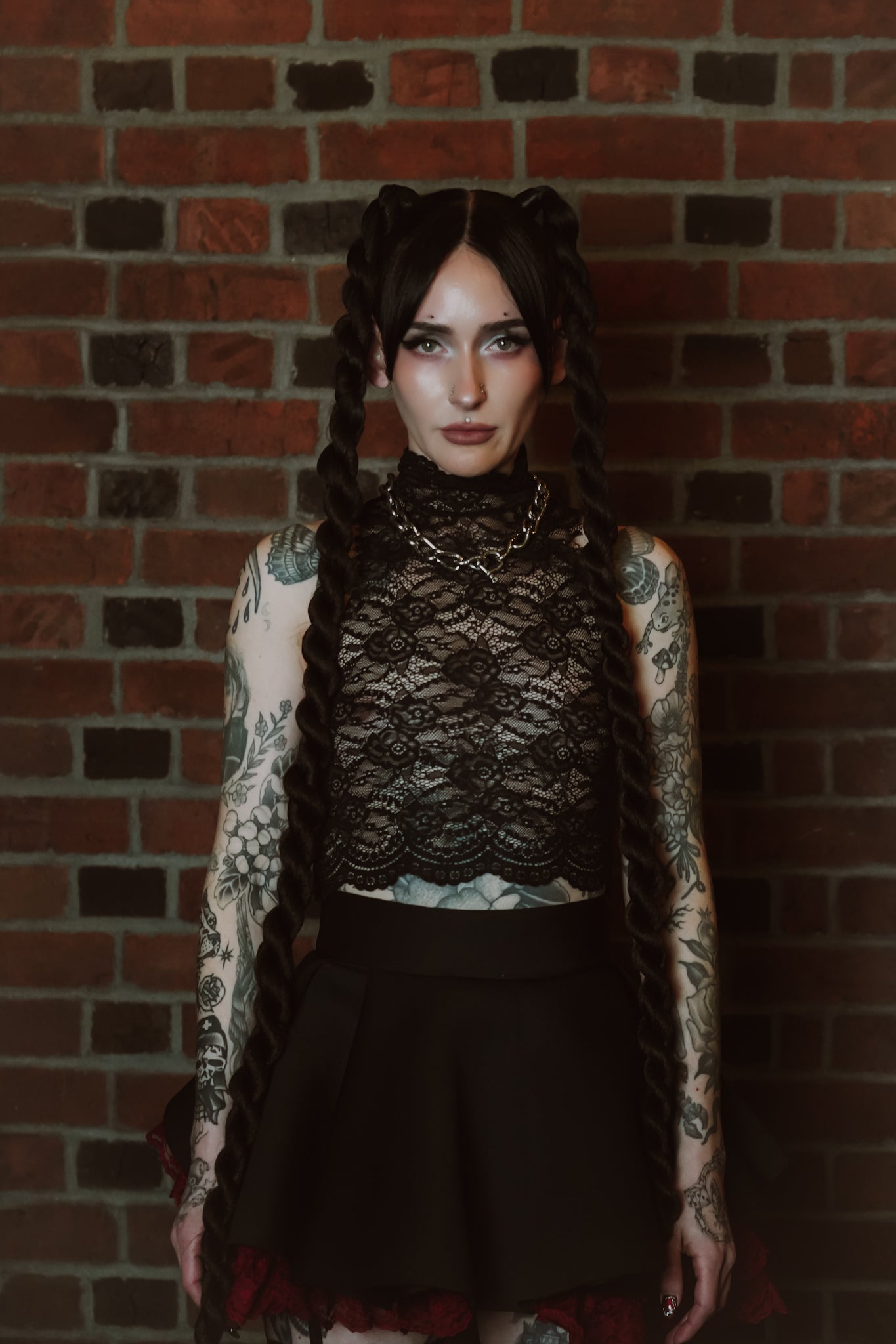 IONA'S Lace Mock neck tank top (multiple sizes available)