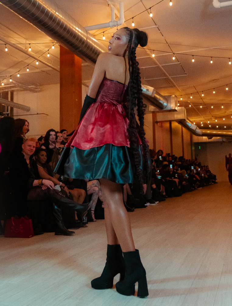 Vintage silk cupcake dress