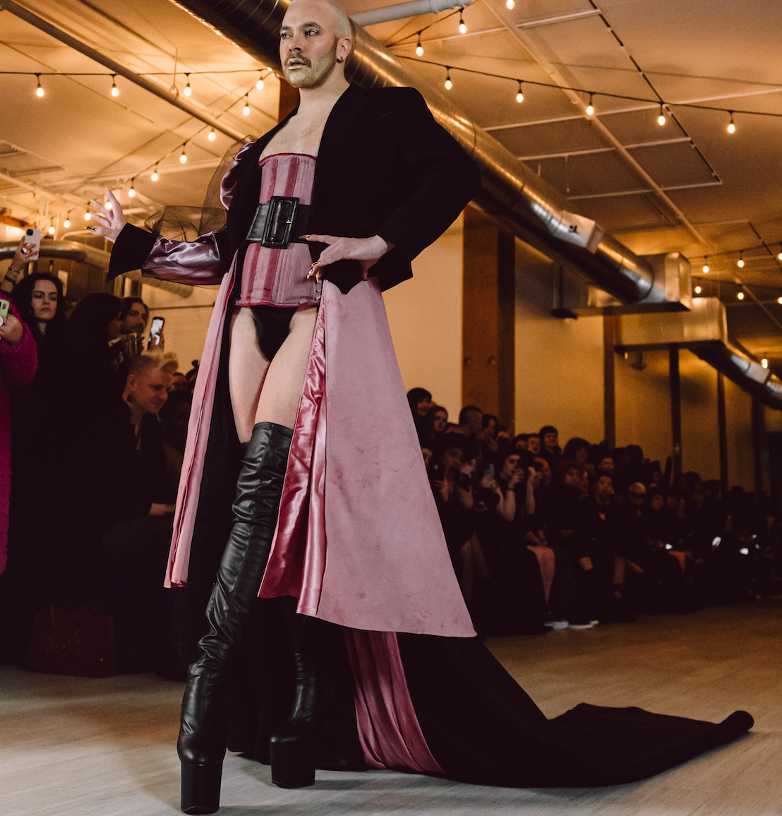 Show stopper pink train skirt (free alterations)