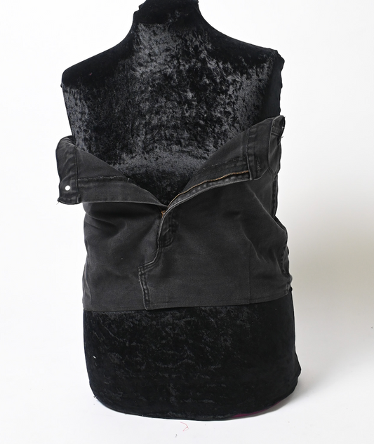 Strapless Denim top