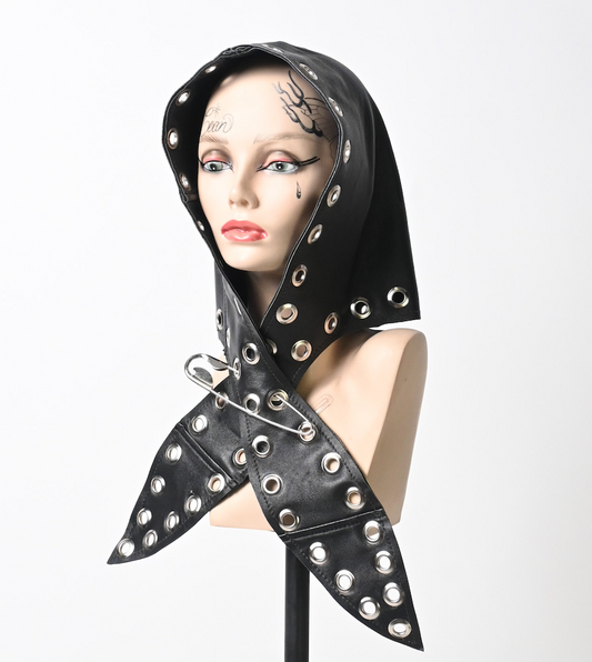 Leather hood bonnet