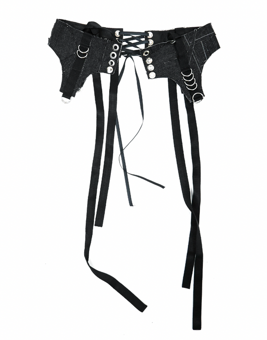 Leather and Denim Garter Belt Accessories (multiple sizes)