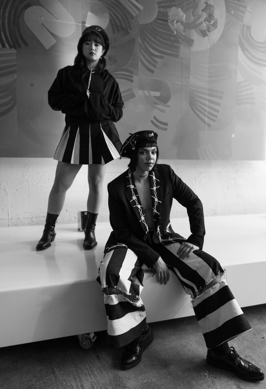 Barbed wire Chainstitch hoodie