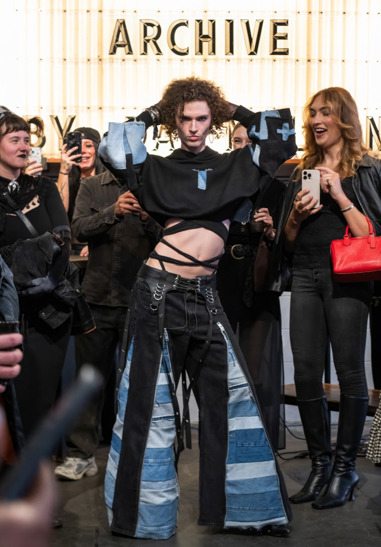 PUNKS IN DENIM Bumbershoot runway ARCHIVE hoodie