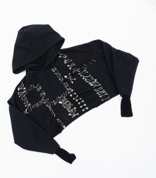 LET ME LOVE YOU safety pin ARCHIVE hoodie