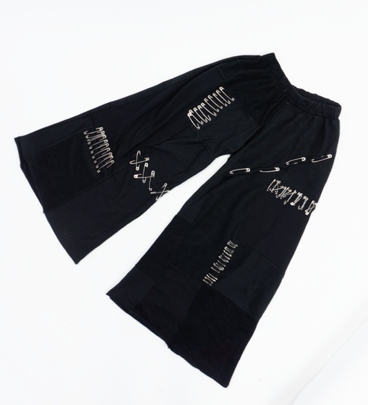Fleece safety pin ARCHIVE runway pants (multiple sizes)