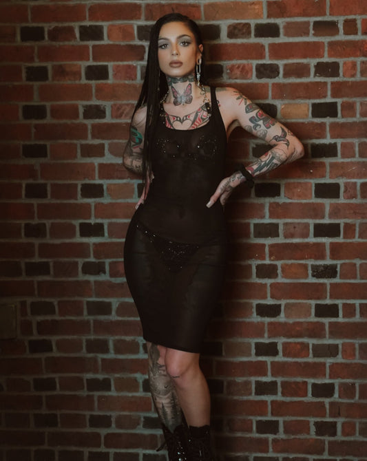 TAYLOR'S sheer zipper dress (multiple sizes available)