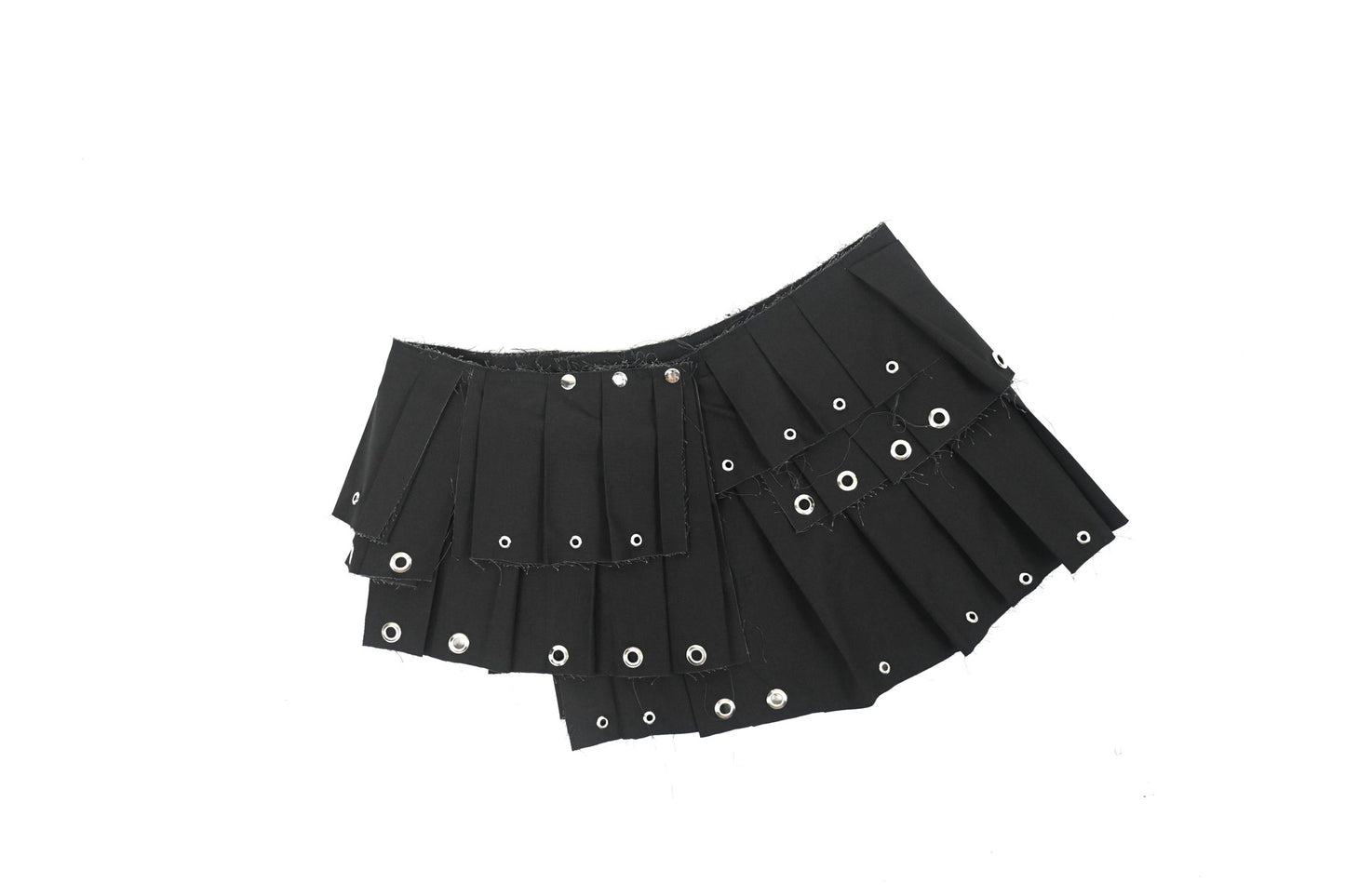 Pleated Black layering skirt S/M