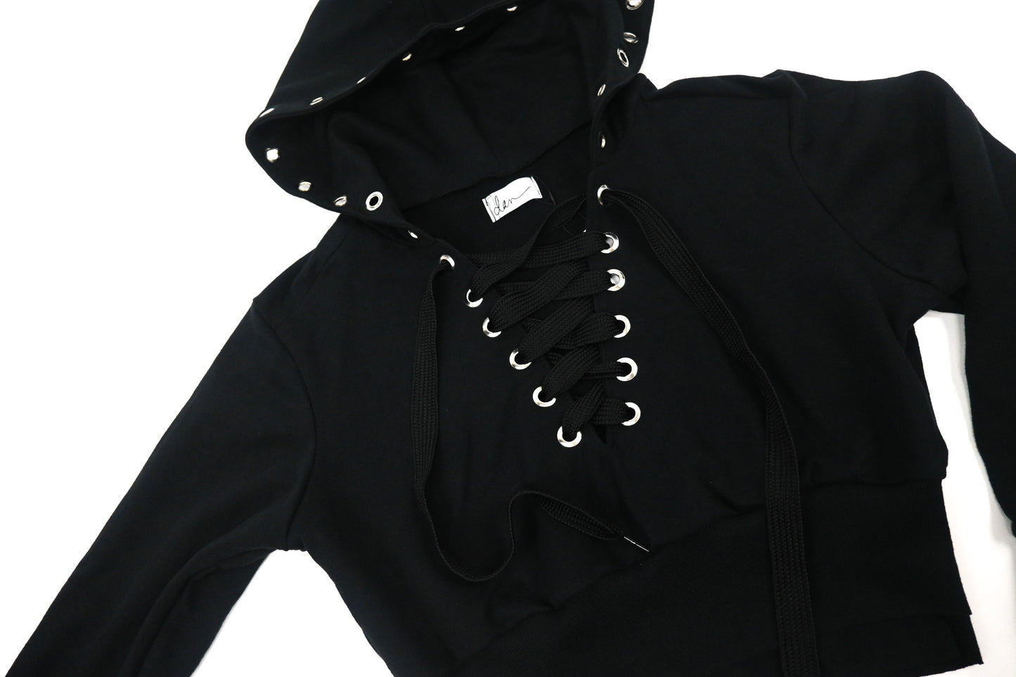 Lace up hoodie