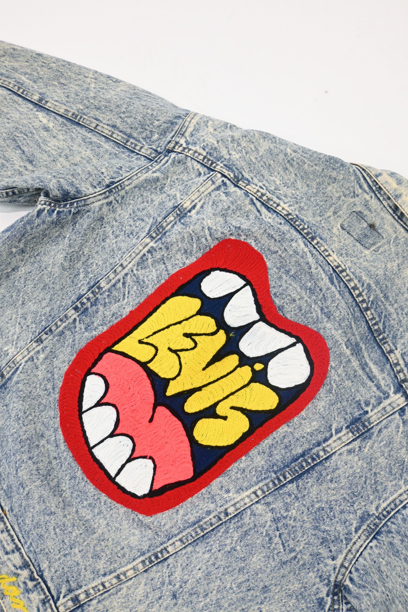 Chain-stitched Denim Jacket (XL)