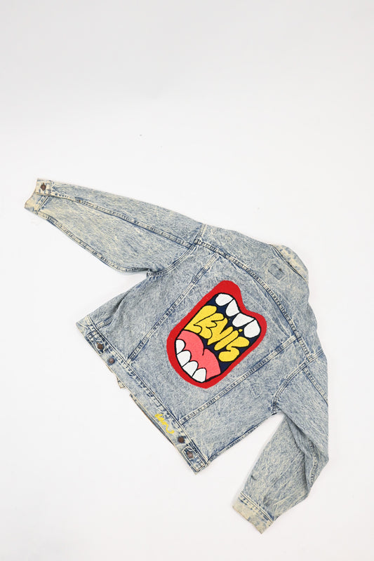 Chain-stitched Denim Jacket (XL)
